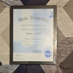 Mainstays Black Document Frame 3-Pack